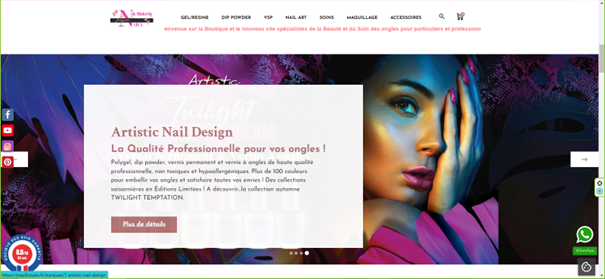 Site papillo nails makeup